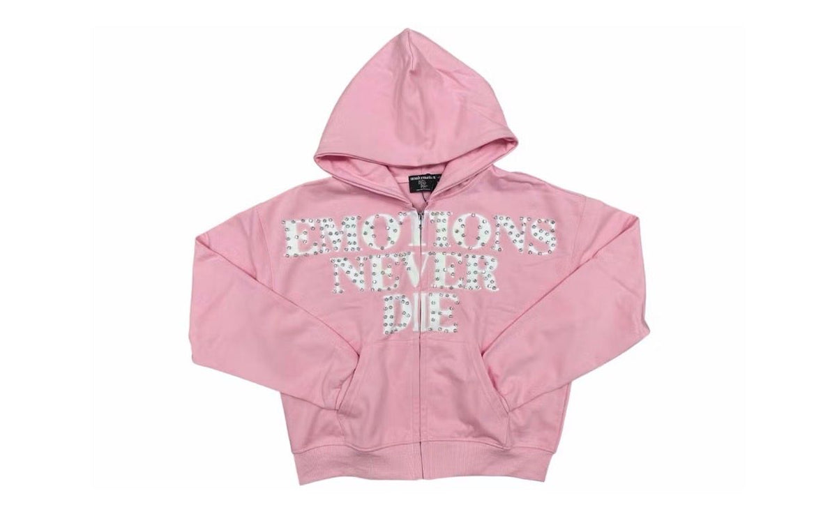 Mixed Emotions End Hoodie Pink