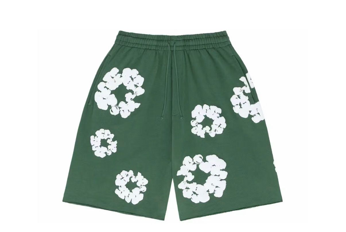 Denim Tears The Cotton Wreath Shorts Green
