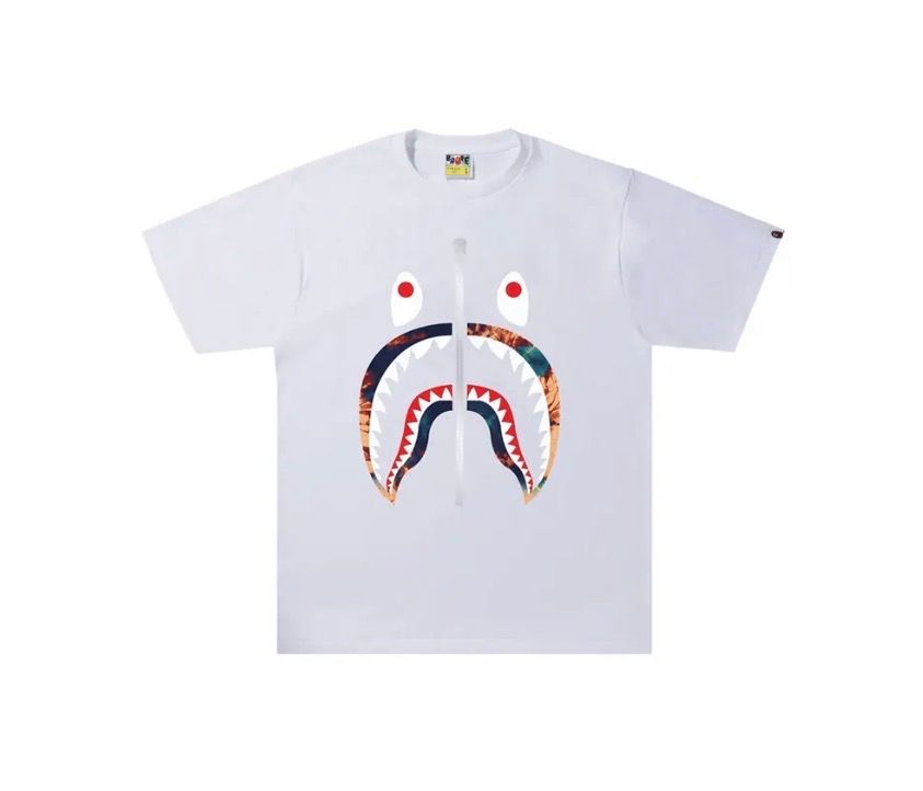 BAPE Tie Dye Shark Tee