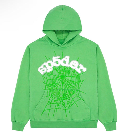 SP5DER Websuit Green Hoodie