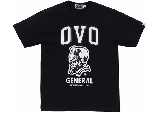 BAPE x OVO General Tee Black