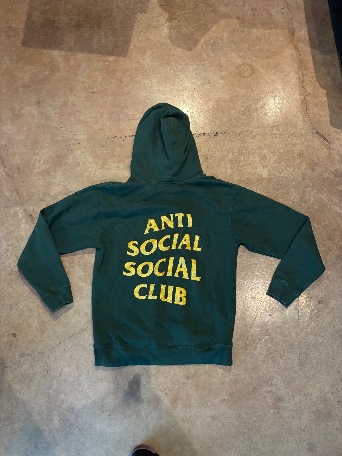 WORN Anti Social Club Green Hoodie - Used/Worn