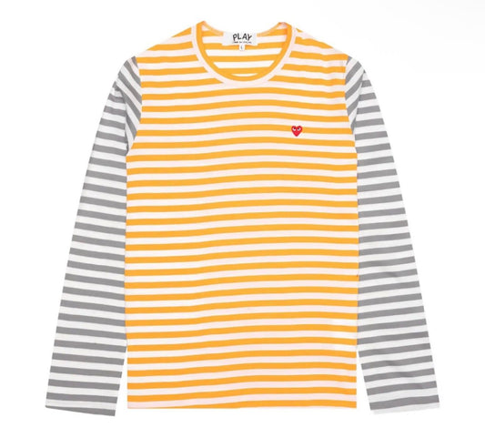 COMME des GARCONS STRIPE LONG SLEEVE TEE