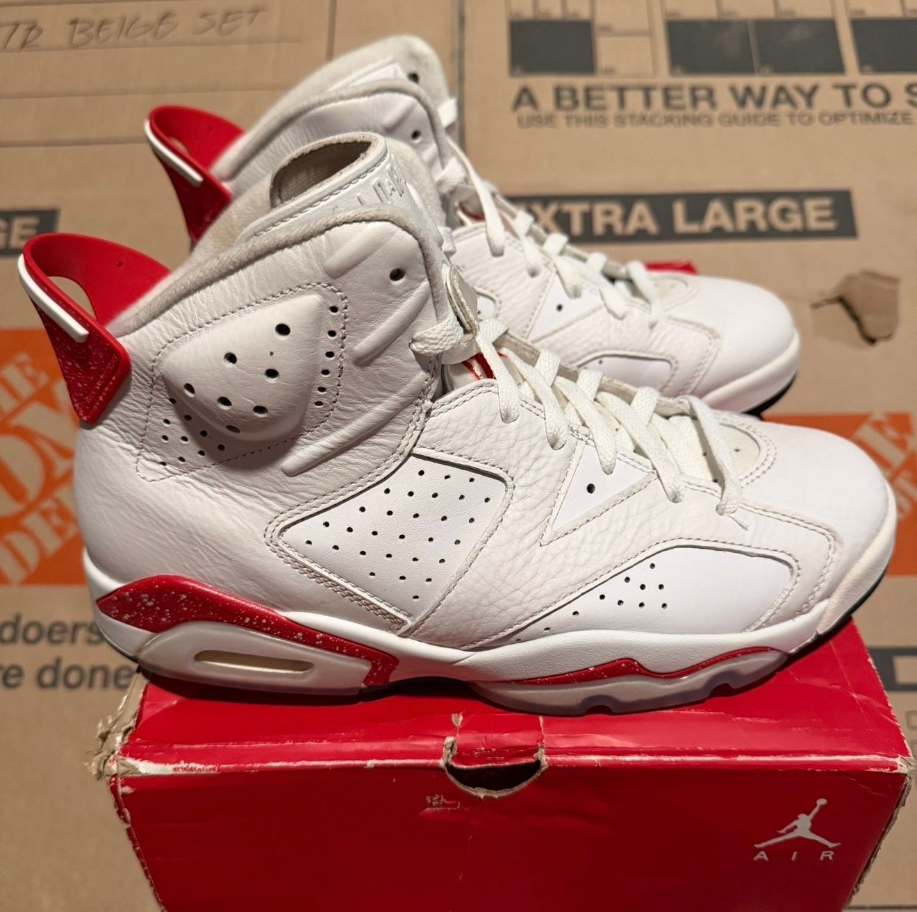 WORN JORDAN 6 "RED OREO" - Used/Worn