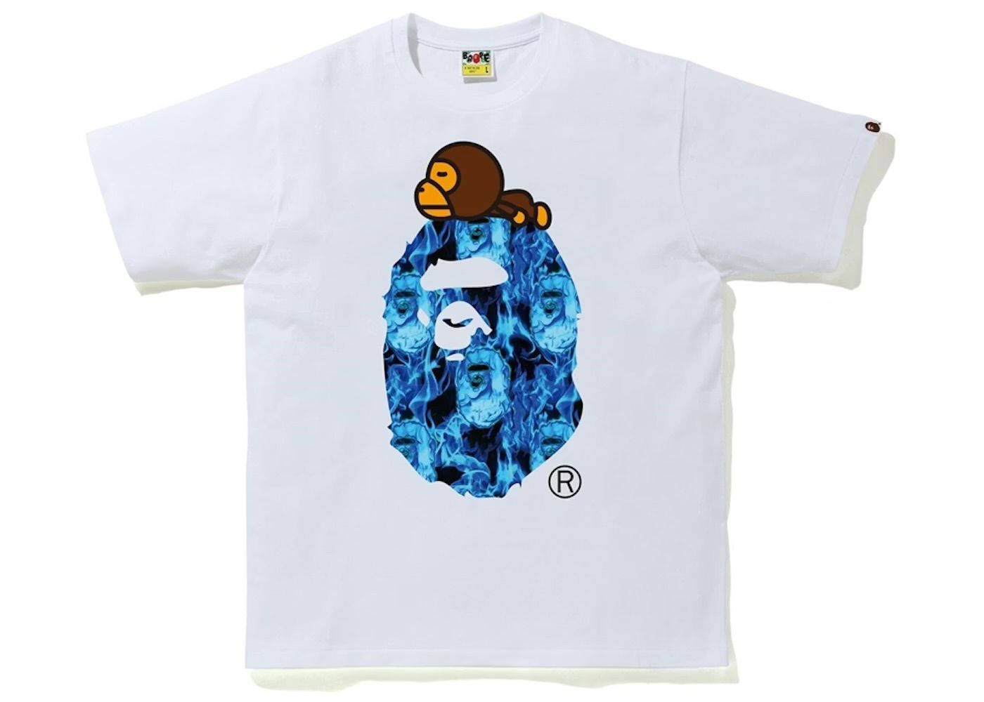 BAPE Flame Milo On Big Ape T-shirt