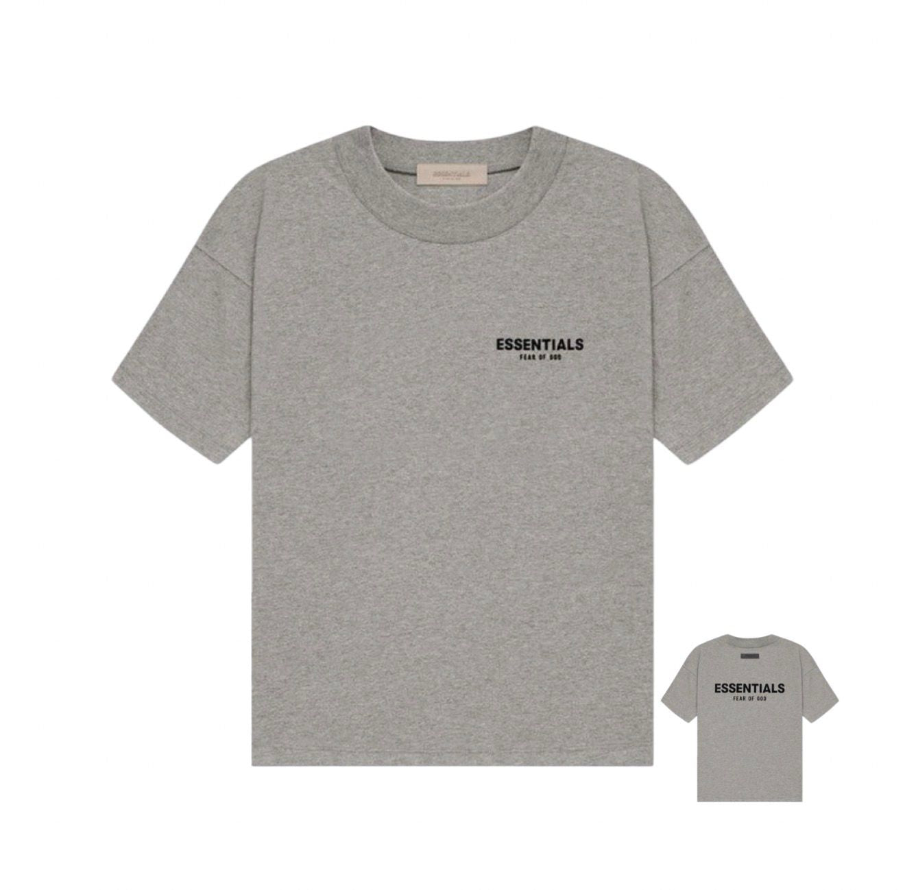 ESSENTIALS DARK OATMEAL TEE