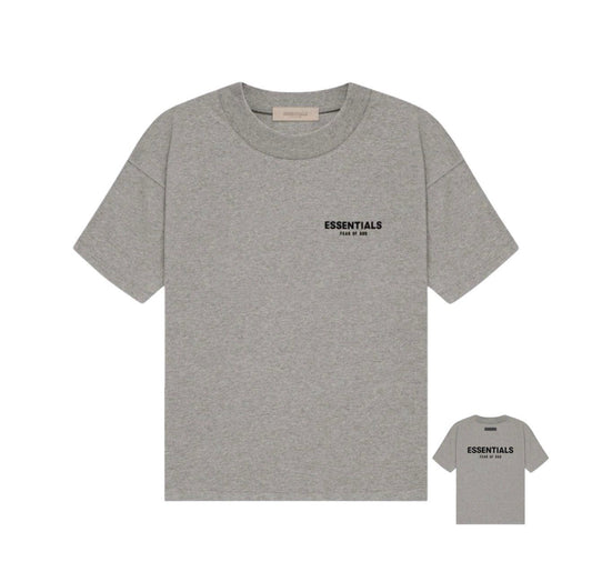ESSENTIALS DARK OATMEAL TEE