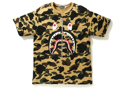 BAPE 1st Camo Shark Tee Yellow/Camo