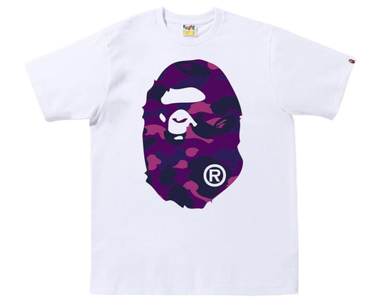 BAPE Purple Camo Tee White