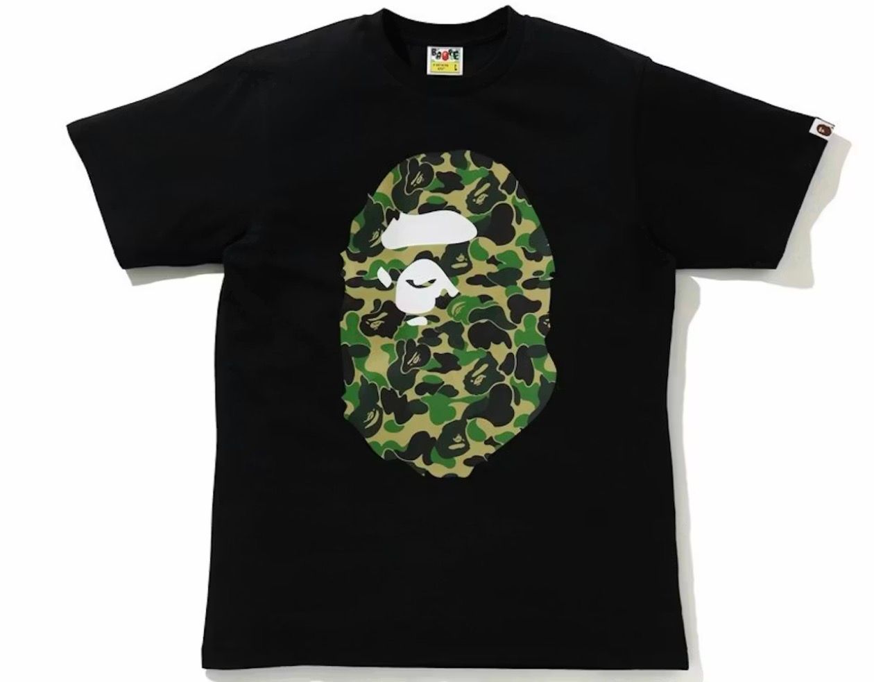 BAPE Big Camo Head Tee Black