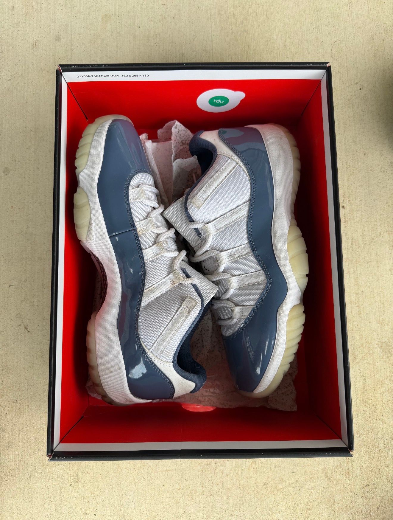 NO BOX Diffused Blue 11s - Used/Worn