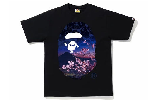 BAPE Sakura Photo Tee Black