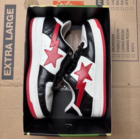 WORN BAPE RED/BLACK - Used/Worn