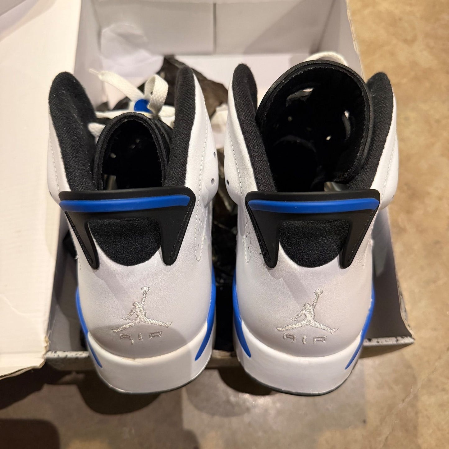 WORN JORDAN 6 "SPORT BLUE" - Used/Worn