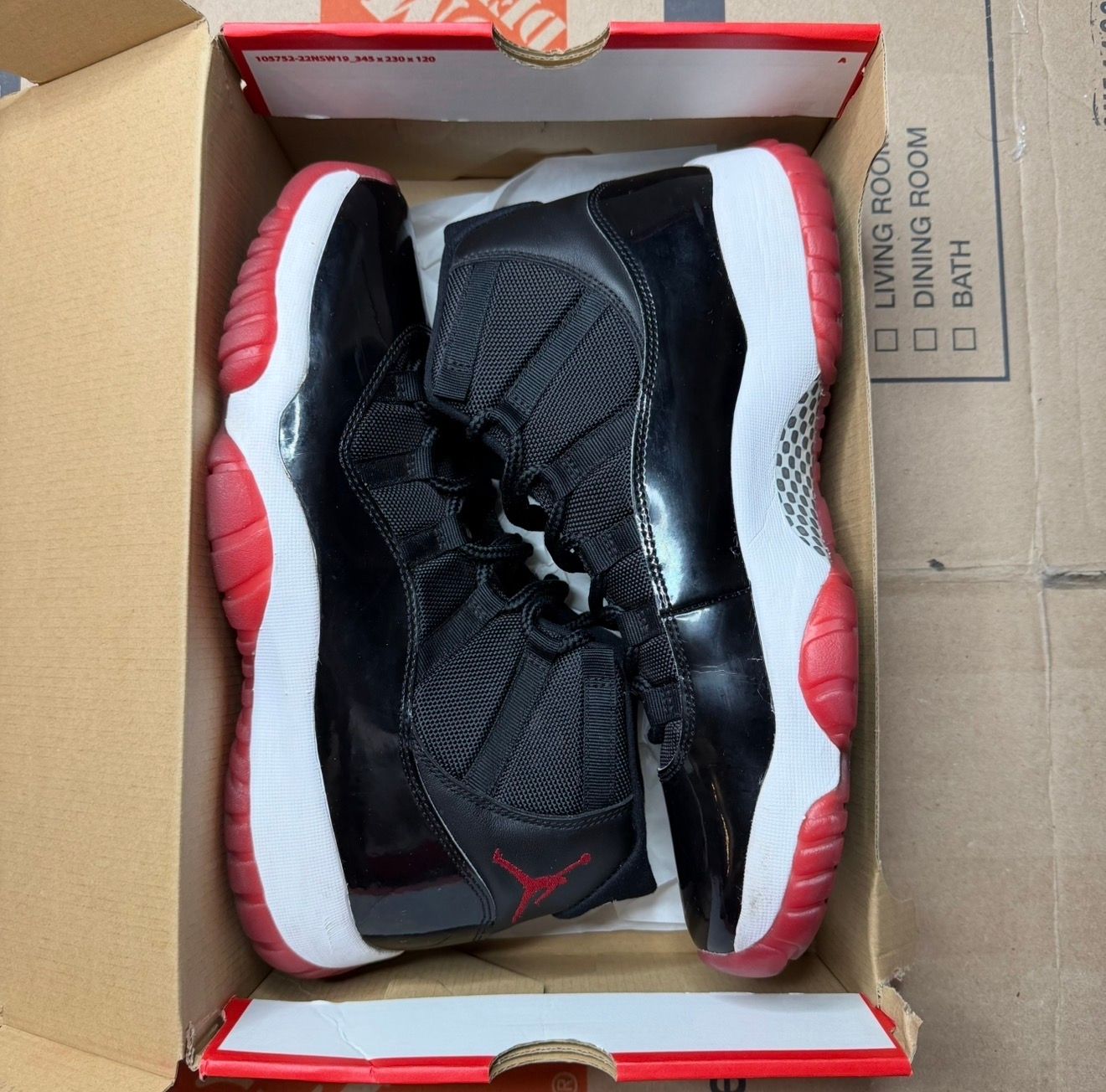 WORN JORDAN 11 "BRED" - Used/Worn