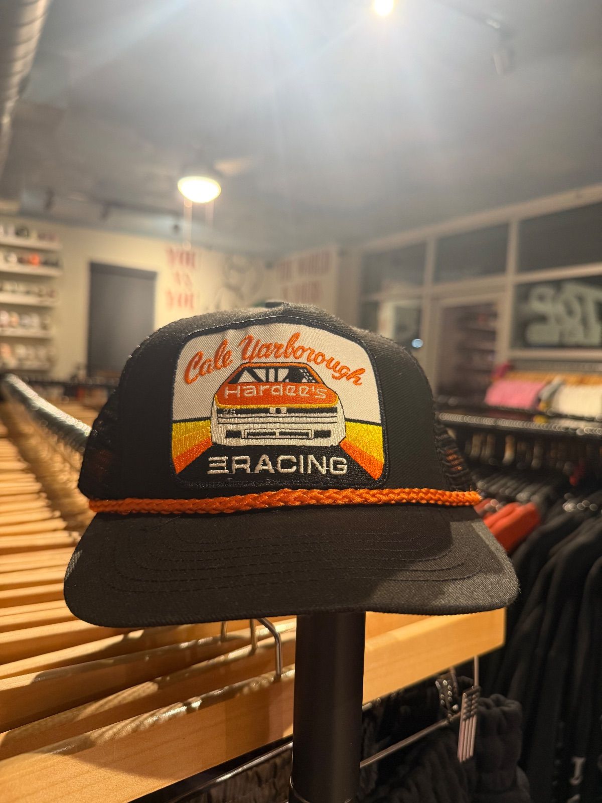 Cale Yarborough Hardee's Racing Trucker Hat