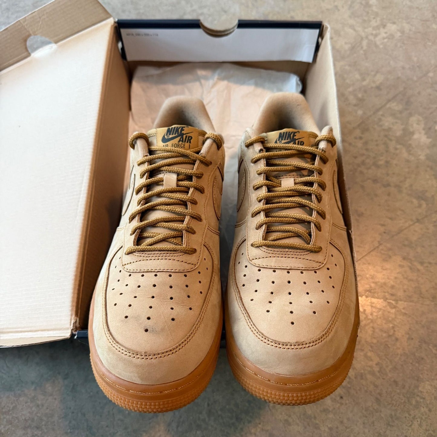 WORN Wheat Air Force 1 - Used/Worn
