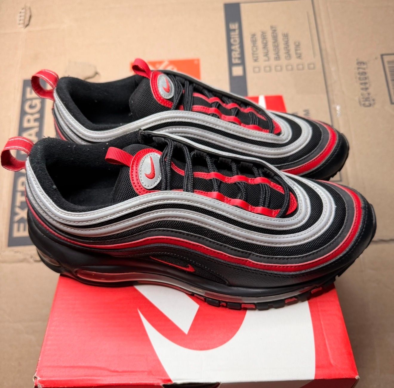WORN AIR MAX 97 "RED/BLACK" - Used/Worn