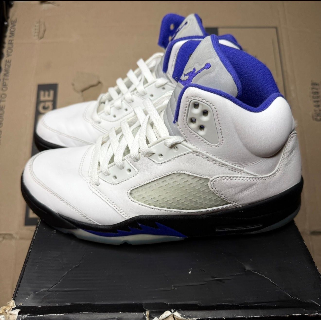 WORN JORDAN 5 "DARK CONCORD" - Used/Worn