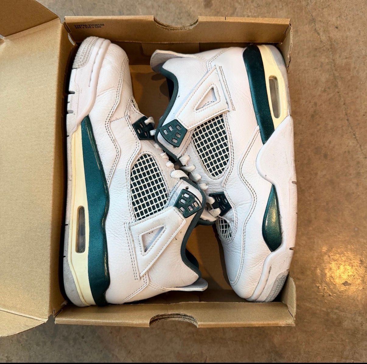 NO BOX Jordan 4 Oxidized Green - Used/Worn