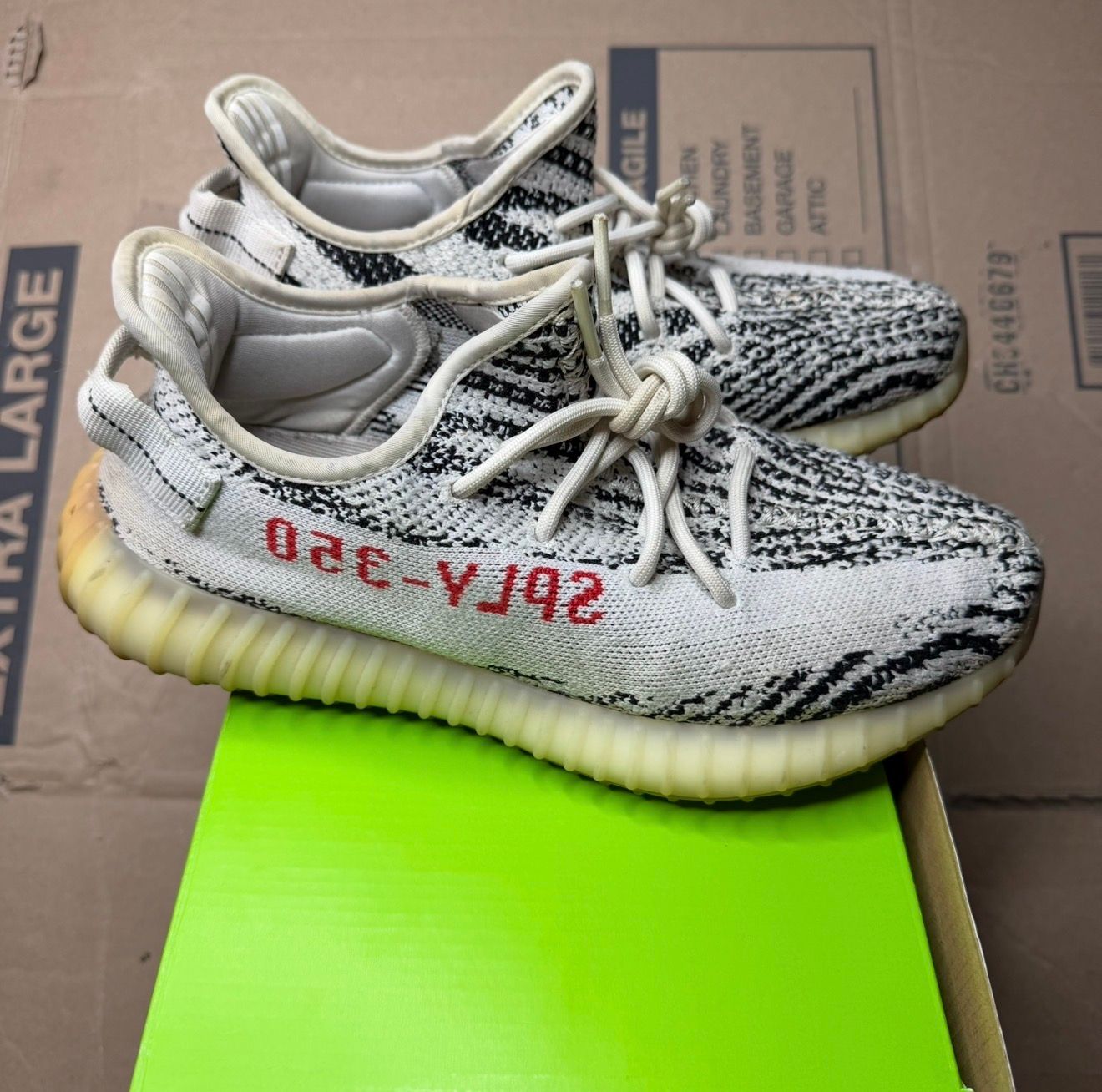 WORN YEEZY 350 "ZEBRA" - Used/Worn