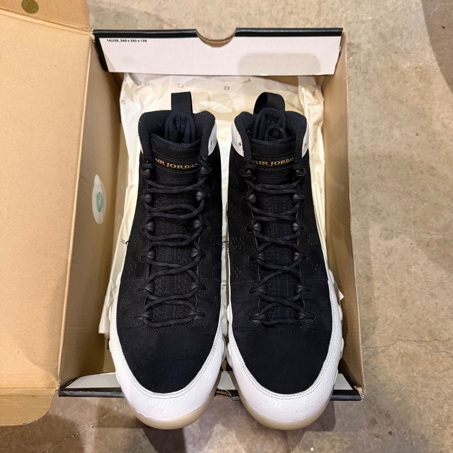 WORN JORDAN 9 "CITY OF FLIGHT" - Used/Worn