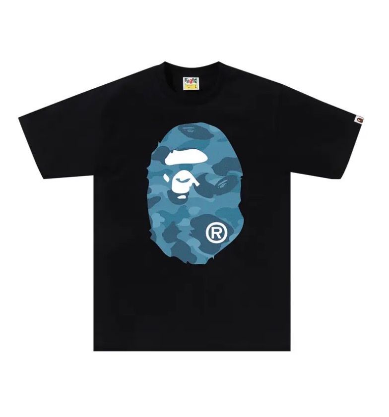 BAPE Honeycomb Camo Big Ape Head Tee