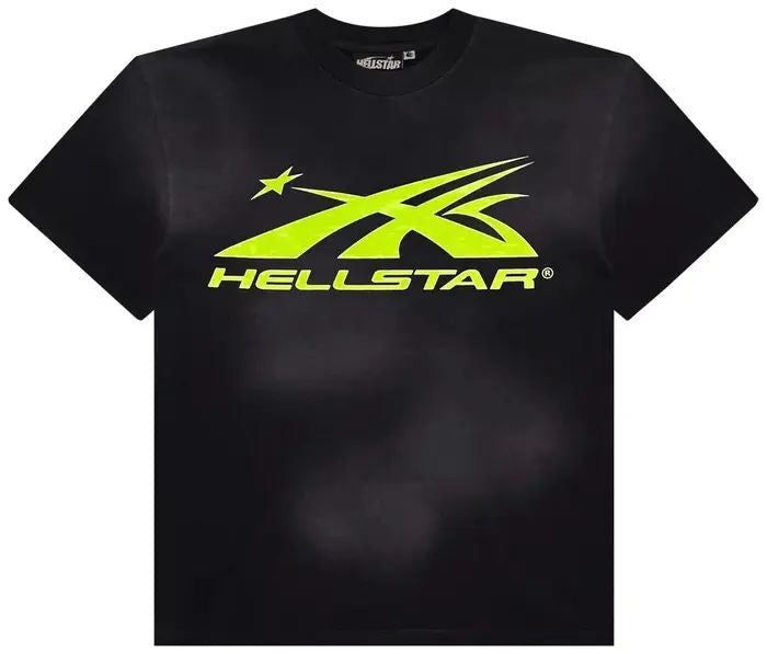Hellstar Classic Tee 'Black/Neon Green'