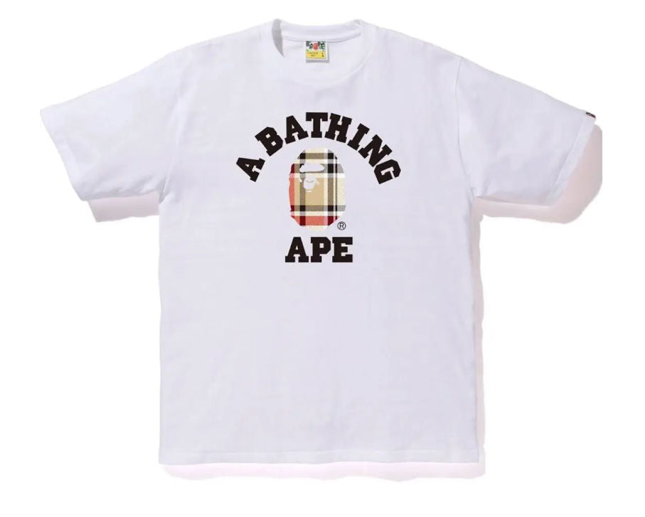 BAPE Check College Tee