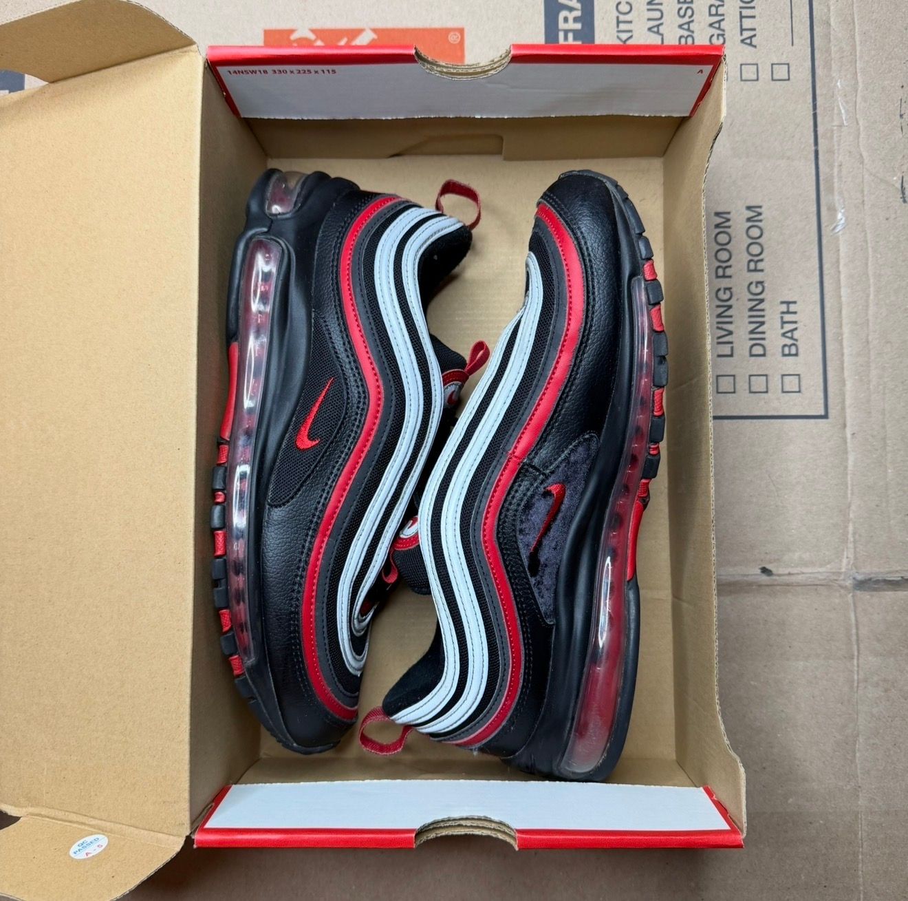 WORN AIR MAX 97 "RED/BLACK" - Used/Worn