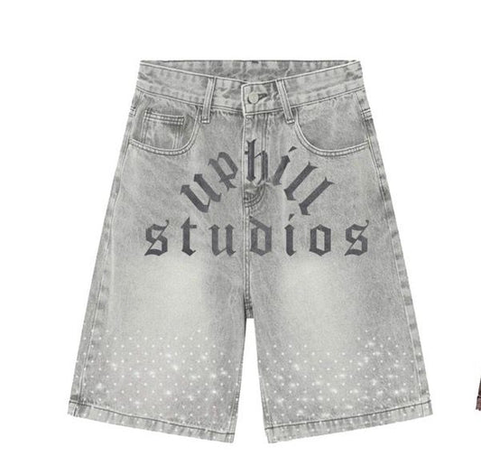 UHS GREY DENIM SHORTS