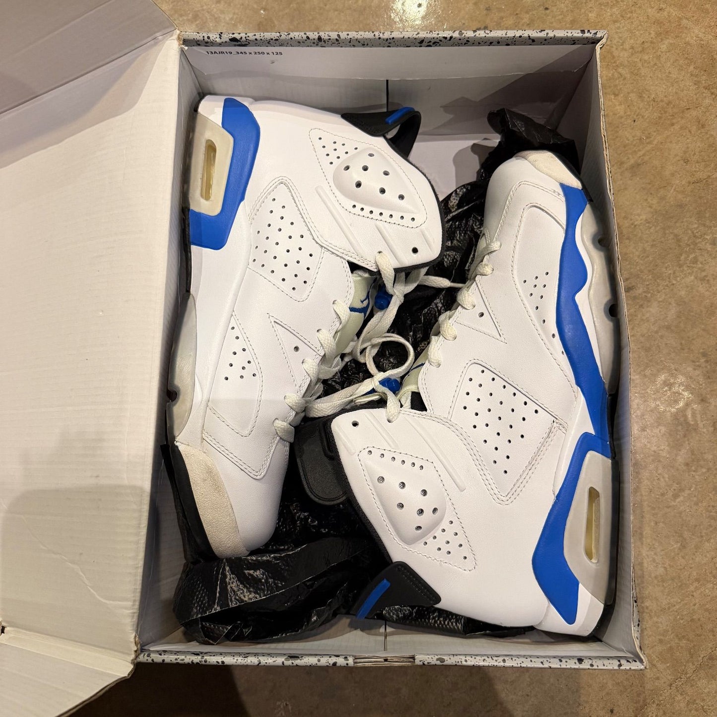 WORN JORDAN 6 "SPORT BLUE" - Used/Worn