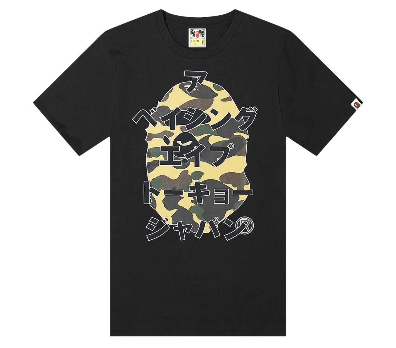 BAPE Japanese Letters Tee Black