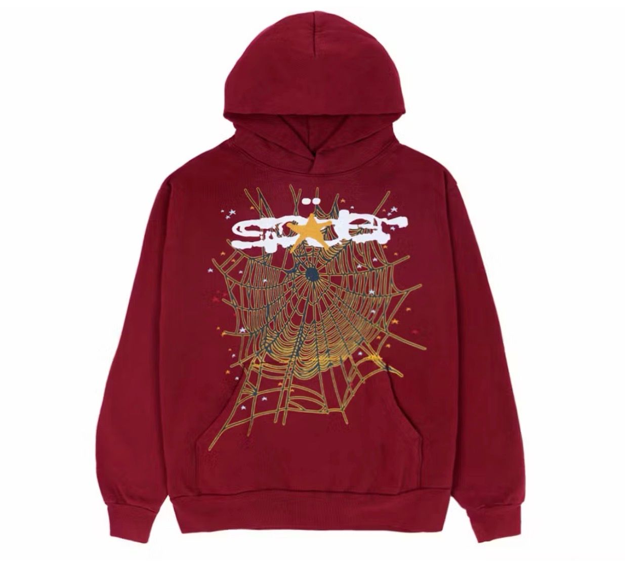SP5DER Maroon Hoodie