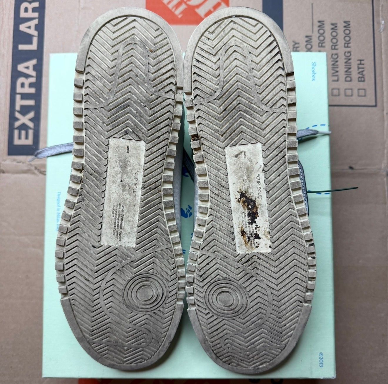 WORN OFF-WHITE SNEAKERS - Used/Worn