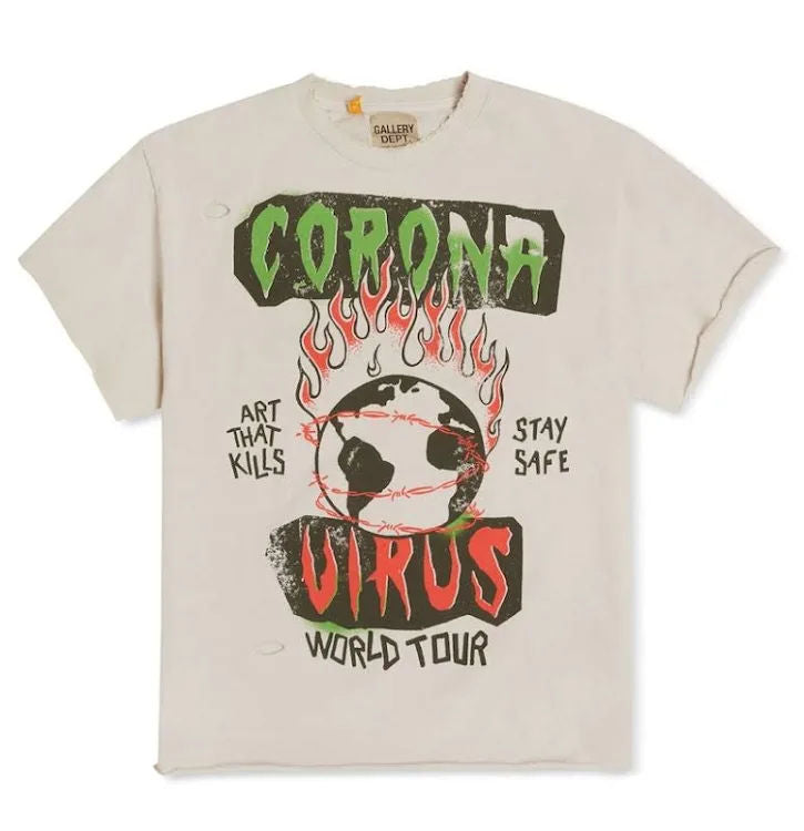 GALLERY DEPT. CORONA TOUR TEE CREAM