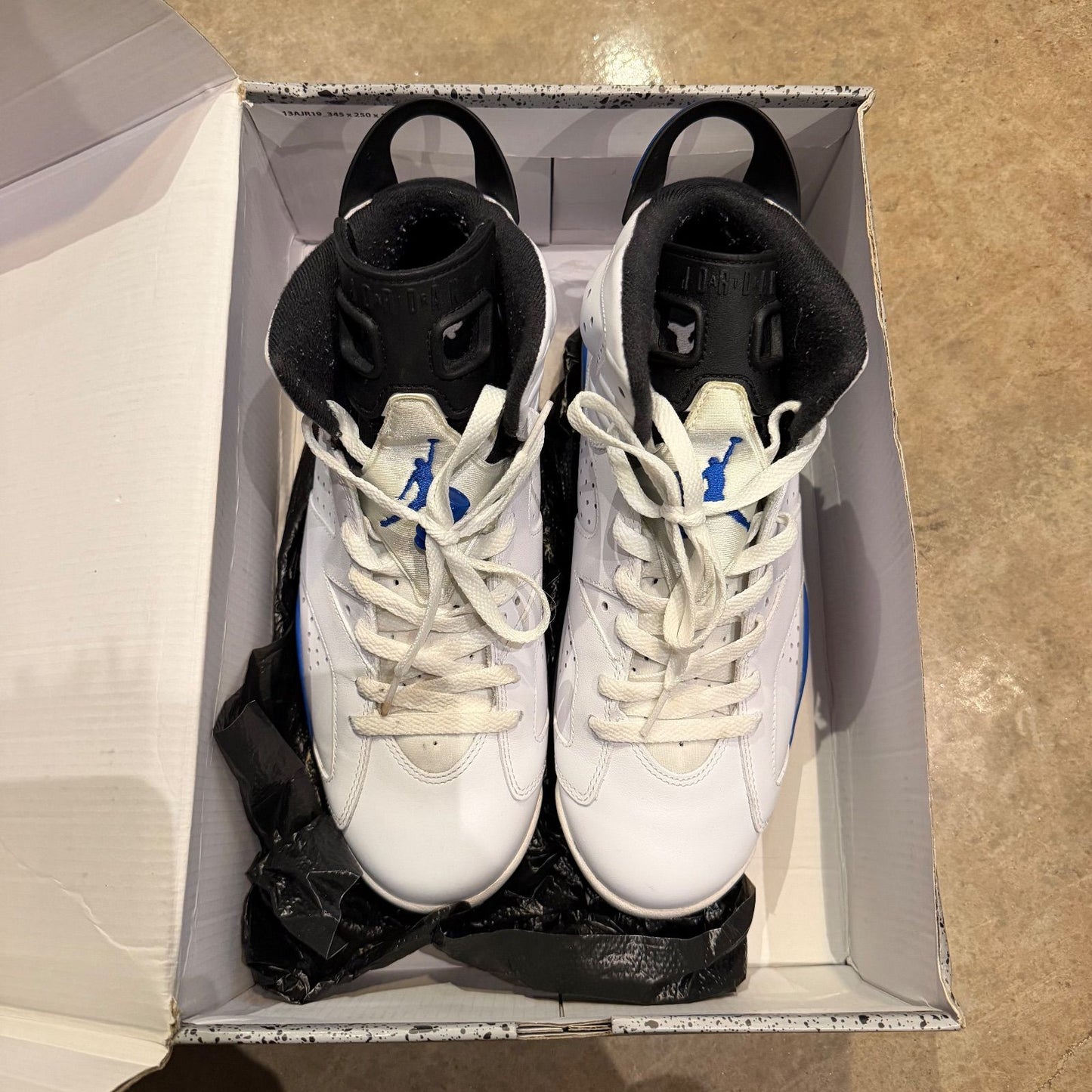 WORN JORDAN 6 "SPORT BLUE" - Used/Worn