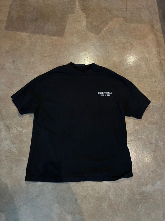 WORN Essentials Black Tee - Used/Worn
