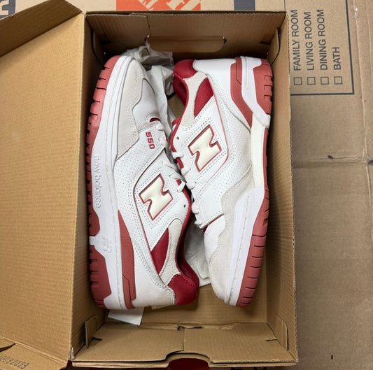 WORN NEW BALANCE "WHITE BRICK RED" - Used/Worn