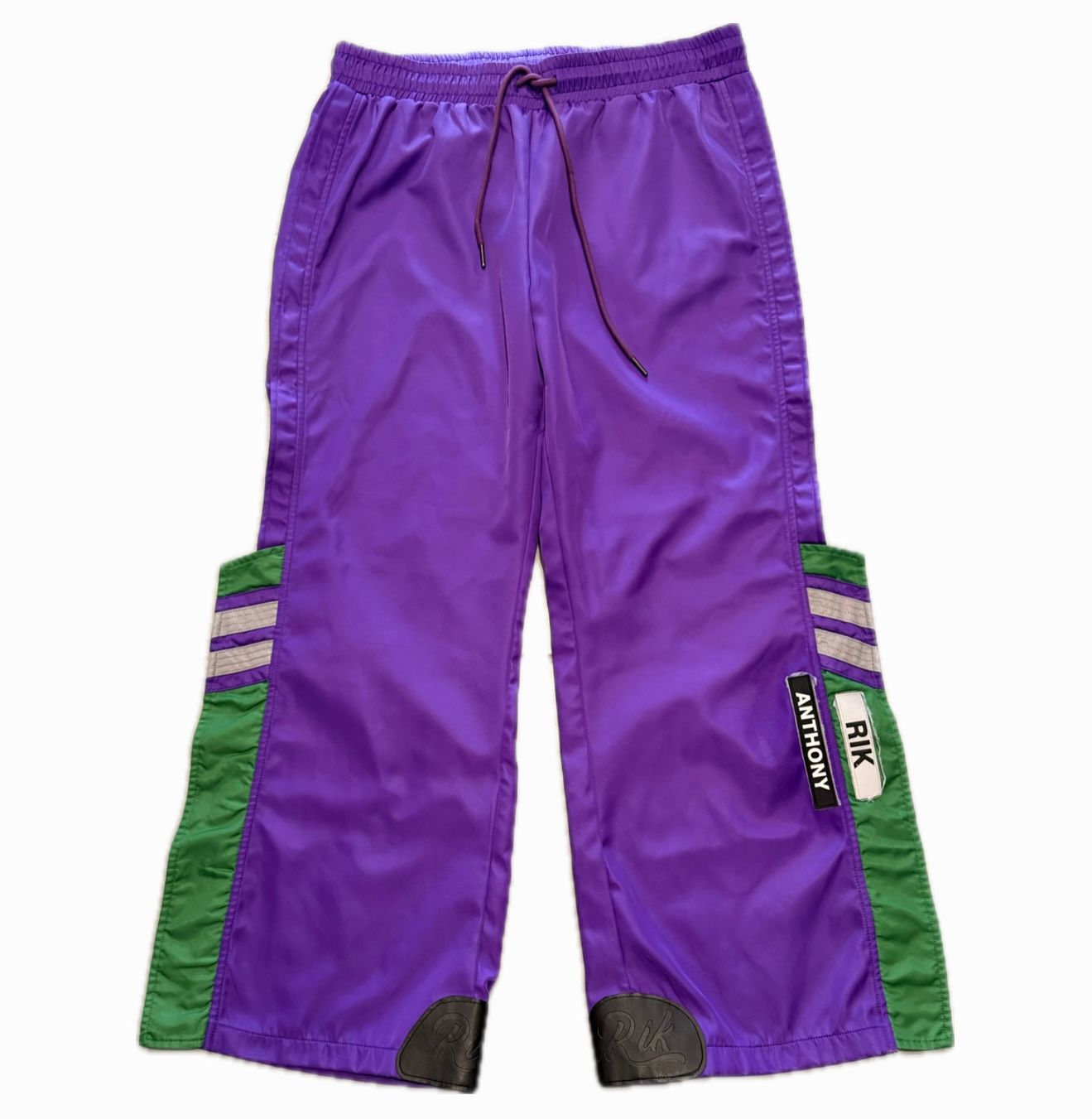 Rik Anthony Purple Nylon Reflective Pants