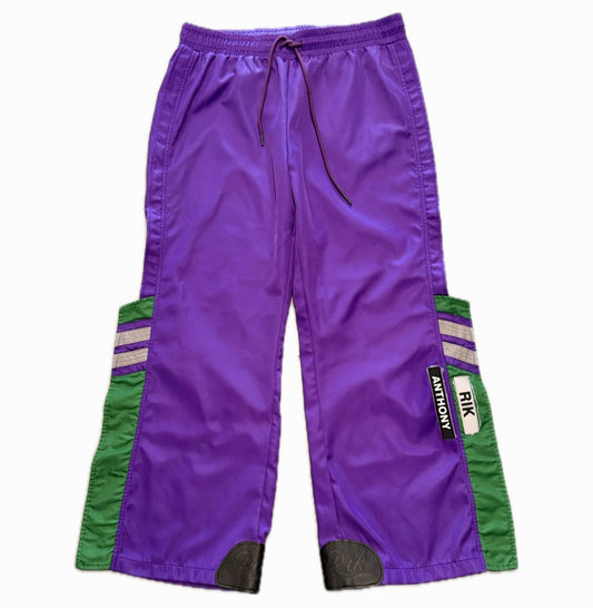 Rik Anthony Purple Nylon Reflective Pants