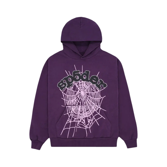 SP5DER PURPLE HOODIE