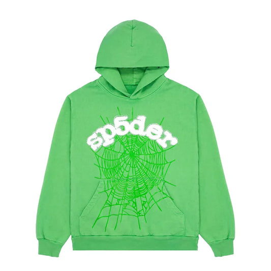 SP5DER GREEN HOODIE