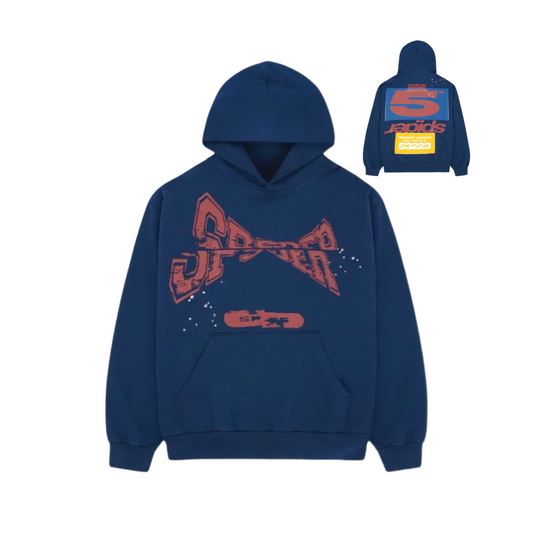 SP5DER NAVY HOODIE