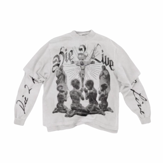 D2L WHITE LONG-SLEEVE