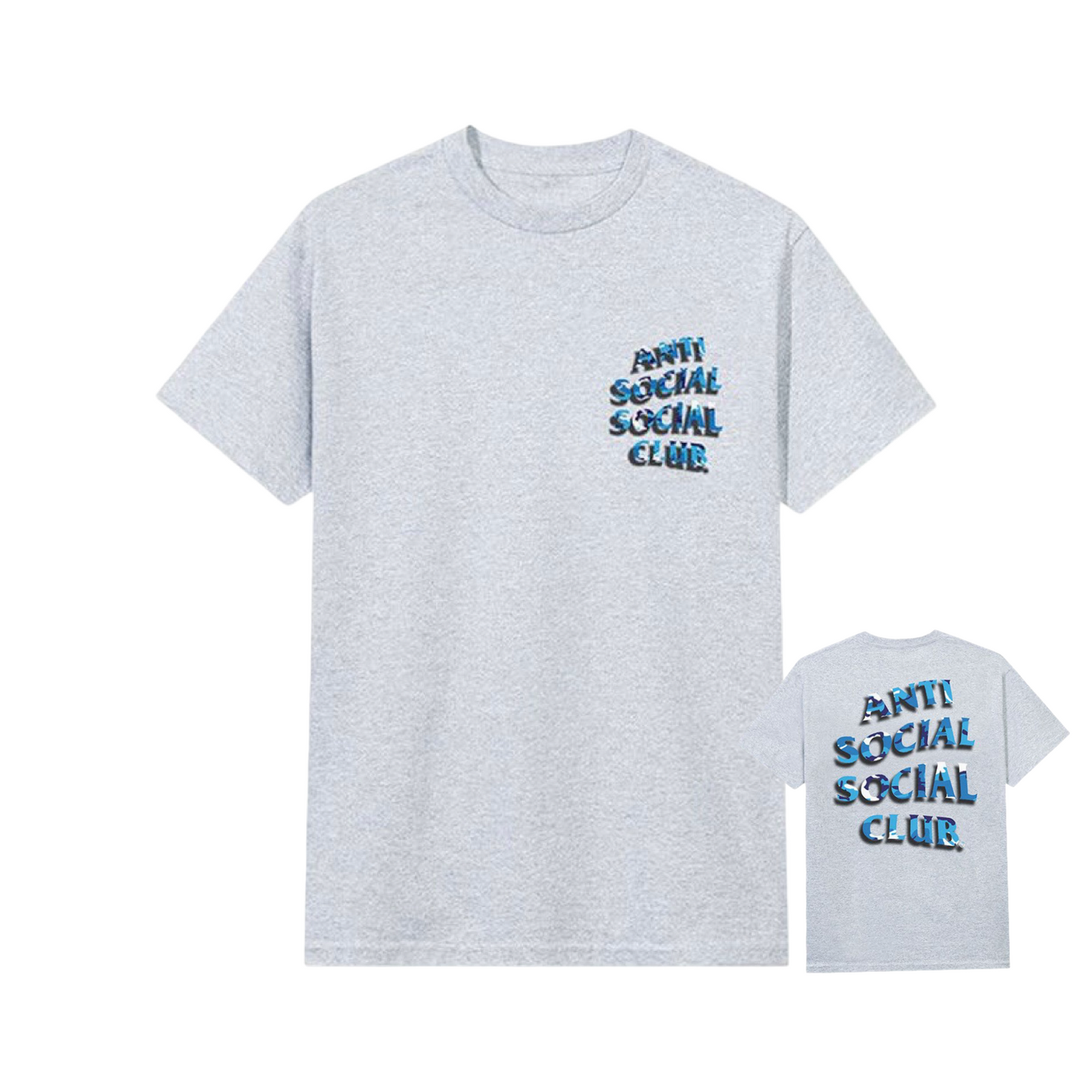 ASSC GREY BLUE CAMO TEE