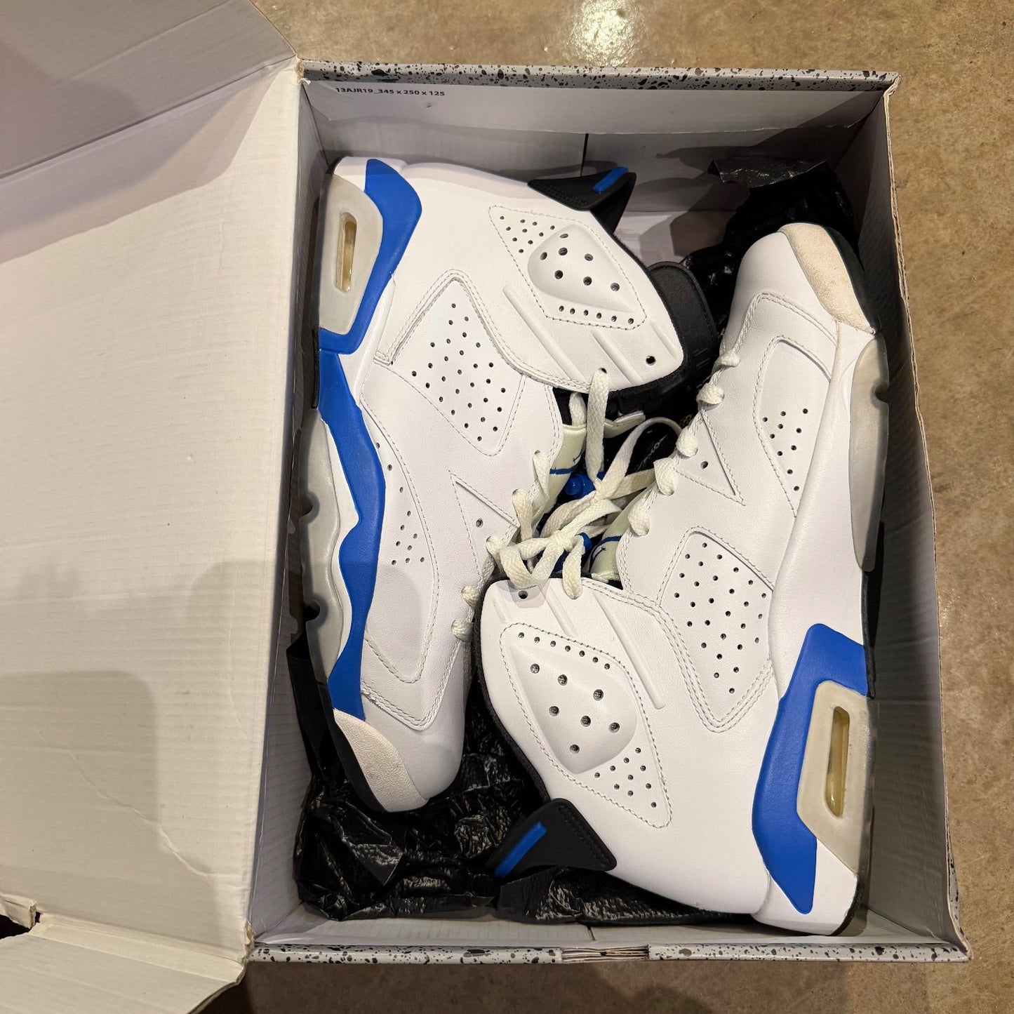 WORN JORDAN 6 "SPORT BLUE" - Used/Worn