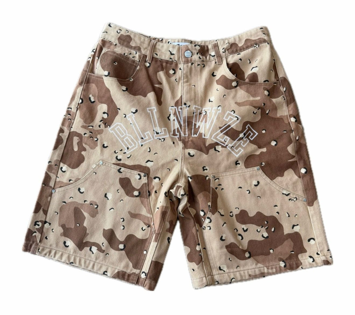 BILLIONWAZE LIGHT CAMO SHORTS