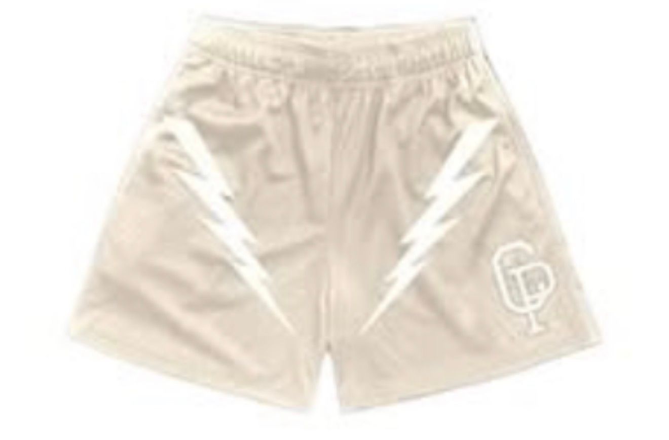 Crisp Lightning Cream Shorts
