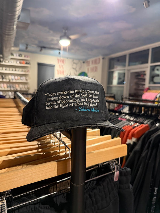 Yellow Moon Cut Off Brim Hat